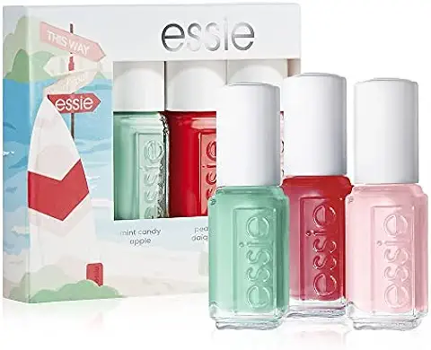 Essie Kit de Pintauñas On the Sea, 3 Esmaltes de Uñas Tamaño Mini, Acabado Brillante y Larga Duración, Tonos: On the Sea  