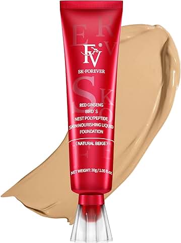FV Crema Base de Maquillaje de Larga Duración, Mate de alta Cobertura, Flawless Para Pieles Grasas,Beige, 30 ml  