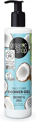 GEL DE DUCHA PARA EL CUIDADO DIARIO «COCO Y KARITɻ DE ORGANIC SHOP, 280 ML  