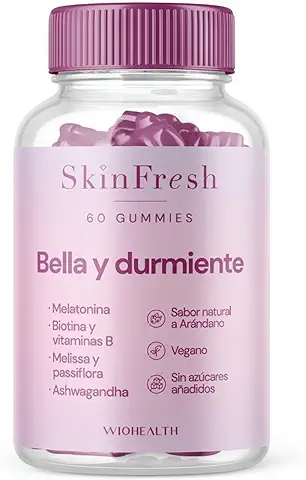 Gominolas Para Dormir con Melatonina Pura 1,9mg y Hierbas Relajantes | Para Dormir toda la Noche del Tirón | Ashwaghanda | Sin Azúcares Añadidos | Sin Gluten | Ingredientes 100% Naturales  
