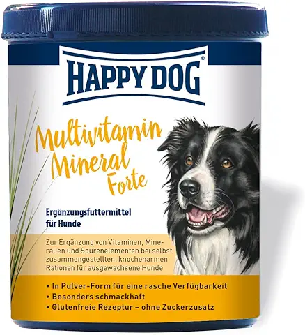 Happy Dog 03794 Suplemento Nutricional - Multivitamínico Mineral Forte - Alimento Suplementario para Perros - Contenido 400 g  