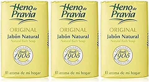 Heno de Pravia Jabón Natural, 3 x 115g  