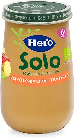 HERO Baby Solo Jardinera de Ternera 100% Ecológica Tarrito 190 gr  