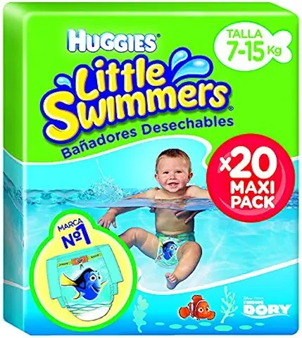 HUGGIES Little Swimmers - Bañadores Desechables, Talla 3-4 , 20 Unidades  