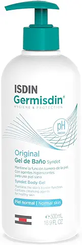 ISDIN Germisdin Original Higiene Corporal y Manos, gel de Baño Formulado con Agentes Antisépticos  
