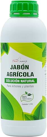 Jabón Agrícola (potásico) de 1 Litro - Solución Natural Contra los Hongos y Plagas como el Pulgón en Plantas - Limpiador Orgánico para las Hojas de los Árboles y Plantas  