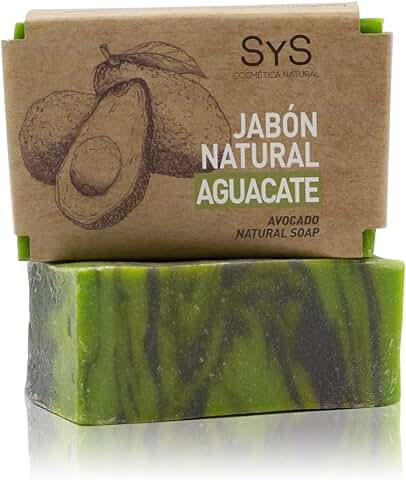 JABON NATURAL SYS 100g AGUACATE.100% Vegano Natural con Aceites Esenciales Terapéuticos Poder Regenerador, Posee Propiedades Cicatrizantes, Emolientes.. Vegano  