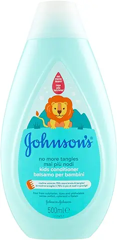 JOHNSON'S Baby, Acondicionador para Niños, Nunca más Nudos, Desenredante, no más Lágrimas, Incluso para Cabello Largo o Rizado, 500 ml  