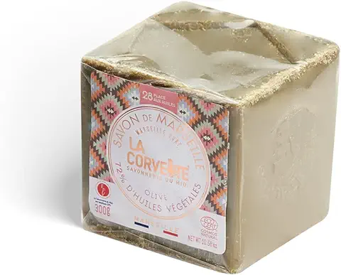 La Corvette 270304 JABON EN Pastilla Marsella Oliva Cubo Eco 300gr, Plástico, Verde  