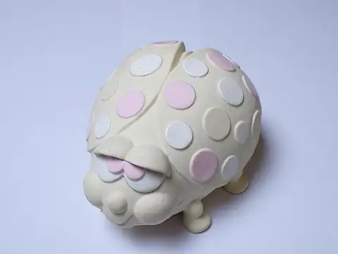 Lanco - Juguete para Mascotas, Mariquita, 100% Caucho Natural, Hecho a mano  