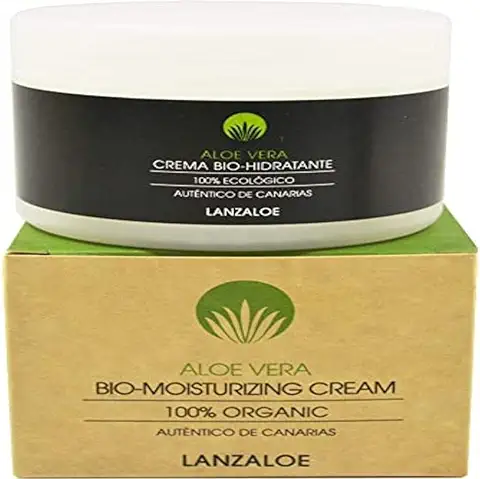 Lanzaloe Crema Bio-hidratante 100% Ecológico de Aloe Vera, 200ml  