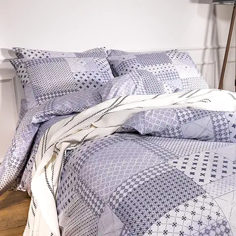 LERUUM Juego de ropa de cama de Algodón con Funda de Edredón azul Tamaño King, Incluye Funda Multiuso/alfombrilla de tela (Cumbus Kingsize) LERUUM Juego de ropa de cama de Algodón con Funda de Edredón azul Tamaño King, Incluye Funda Multiuso/alfombrilla de tela (Cumbus Kingsize)