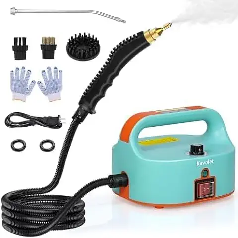 Limpiador a Vapor, Vaporeta Limpieza Hogar Potente de mano 1500 W, Limpiador Portátil Multiuso, 3.5 Bares de Presión, para Hogar, Cocinas, Alfombras, Cristales, Sofá  