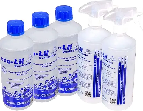 Limpiador Multiusos Ecológico Ultra Concentrado ECO-LH con Aroma SPA, Desengrasante Cocina, Limpia Todo, Limpieza de Sofás, Limpia Hogar, Limpia Tapicerías, Limpiar Baños (3 Litros, NEUTRO)  