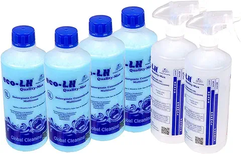 Limpiador Multiusos Perfumado Ecológico Ultra Concentrado ECO-LH con Aroma SPA, Desengrasante Cocina, Limpia Todo, Limpieza de Sofás, Limpia Hogar, Limpia Tapicerías, Limpiar Baños (4 Litros, SPA)  