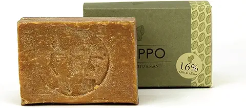 Lynpha Vitale - Jabón de Alepo - Aceite de Oliva y Aceite de Laurel 16% -Hecho a mano en Turquía con Receta Tradicional - Aleppo Puro y 100% Natural  
