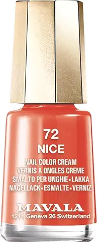 MAVALA - Mini Colors Nice 72 5 ml, Esmalte de Uñas Pequeño, Color Coral, Minimiza la Evaporación, Formulados con Ingredientes Seleccionados, Práctico para Llevar  