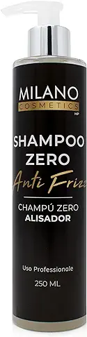 MILANO COSMETICS HP Champú Suavizante Anti-Frizz con BioKeratin Vegetal - Cabello Suave y sin Encrespamiento - Queratina de Origen Totalmente Vegetal - Fórmula Natural y Ecológica - 250 ml  