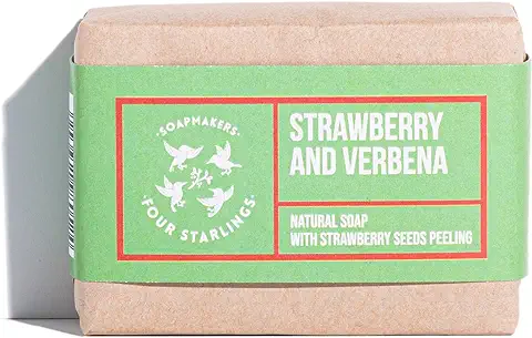 Natural Eco Peeling Bar Jabón Fresa y Verbena 110g  