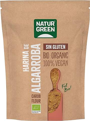 NaturGreen Harina de Algarroba, en Polvo, 500g  