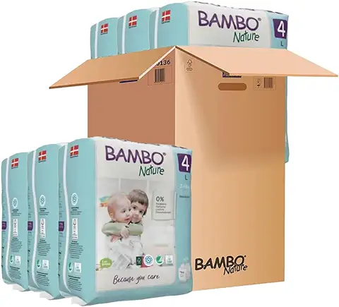 Pañales Bambo Nature Talla 4 – 7 a 14kg (PACK 6 x 24UN)  