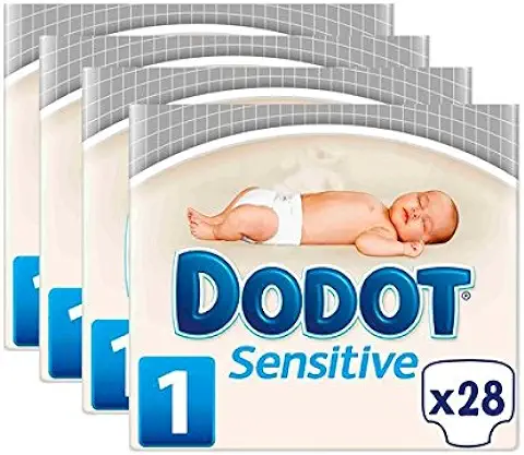 PAÑALES DODOT SENSITIVE T1 R.NACIDO CAJA 112 Unidades DE 2 a 5 KG  