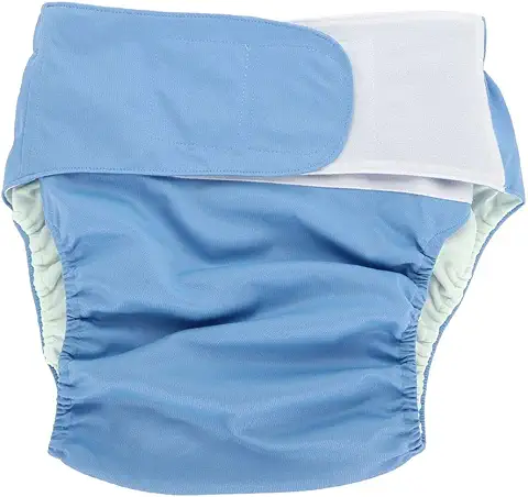 Pañales para Adultos, gran Pañal Ajustable, Lavable, Reutilizable, Pañales Lavables para Adultos, Color azul  