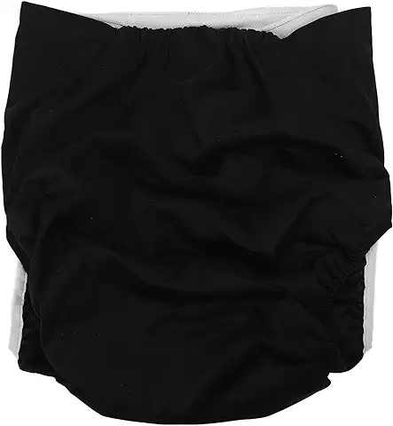 Pañales Reutilizables Para Adultos Pañal Tela Para Adultos, Lavable, Impermeable, Fundas Para Pañales, Ropa Interior Suave Y Transpirable Para Incontinencia, Pañal Tela Para Hombres Y Mujeres (Negro)  