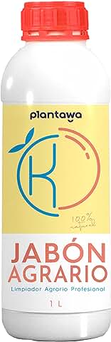 PLANTAWA Jabón Potásico 1L Actúa por Contacto | Jabón Agrario para Plantas Protección Natural Contra Plagas. Mosca Blanca, Pulgón, Hongos, Araña | Jabón Negro Biodegradable. Composición 100% Natural  
