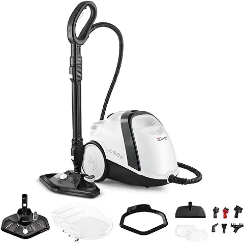 Polti Vaporetto Smart 120, Limpiador a Vapor con Caldera de alta Presión, 4 bar, mata y Elimina el 99,99% * de Virus, Gérmenes y Bacterias, 14 Accesorios  