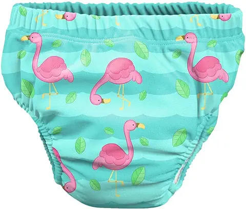 Pss! - Pañal de Agua para Bebé - Modelo Pink Flamingo - Para Bebés de 3 a 8 kg - Talla M - Unisex - Diseño Multicolor - Absorbente y Reutilizable - Impermeable y Cómodo - 1 Unidad  