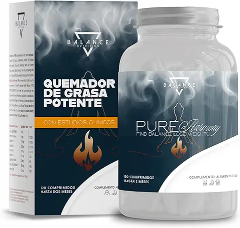 PUREHARMONY® - 120 Comprimidos | Pastillas para Adelgazar muy Rapido | Quemagrasas Potente |SelectSIEVE Libra®  