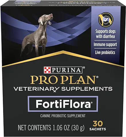 Purina Canino Dieta Veterinarias Sabor Hígado Fortiflora en Liquido para Machos 30 Bolsitas Por Caja  