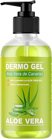 QKnatur - DERMO GEL ALOE VERA DE CANARIAS BIO - Efecto Calmante, Nutre e Hidrata la Piel. Hidratación Natural cara y Cuerpo (500 ml)  