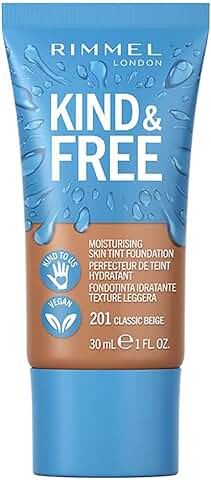 Rimmel Kind & Free Base de Maquillaje, Tono 201 Classic Beige, 30 ml  