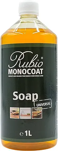 Rubio Monocoat Universal Soap, Limpiador para Suelos de Madera, Jabón Ecológico para Superficies de Madera, Friegasuelos Líquido para Superficies de Madera Aceitadas - 1 l  