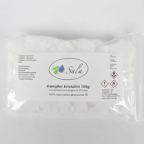 SALA Cristales de Alcanfor Natural, 100 g  