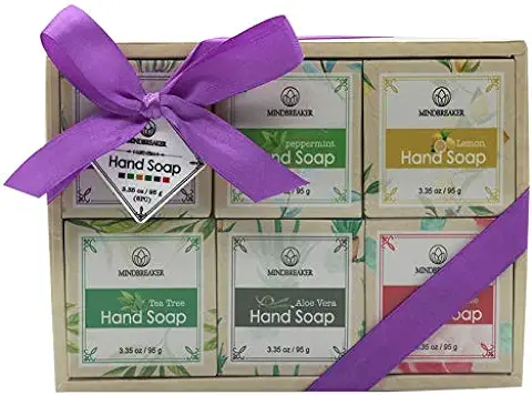Sistema Hecho a mano del Regalo de la Barra del Jabón del Aceite Esencial, Ingredientes Orgánicos Naturales (6 PCS)  