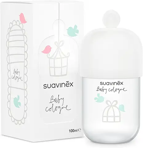 Suavinex, Baby Cologne Clásica, Colonia para Bebé Baja en Alcohol, No Mancha la Ropa, Fresca, Aroma Delicado, con Vaporizador, 100 ml  
