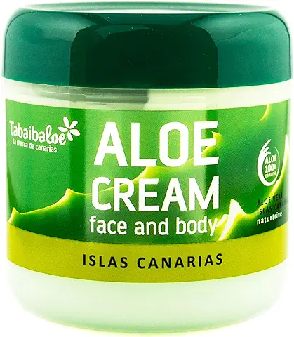 TABAIBA Aloe Vera Crema Hidratante Facial y Corporal, Normal, Fresco, 300 Mililitros  