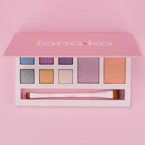 Tanaka | Maquillaje para Niñas 100% Natural, Ecológico y Vegano | Maquillaje No Tóxico | Set de Maquillaje para Niñas| Fiesta Cumpleaños, Maquillaje Carnaval, Halloween | Paleta de Maquillaje  