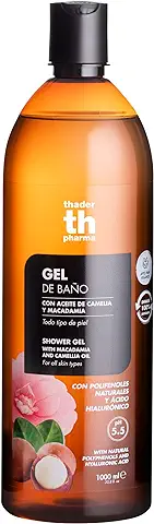 Thader Th Pharma Gel de Baño con Aceite de Camelia y Macadamia Polifenoles para todo tipo de Piel, 1000 ml  