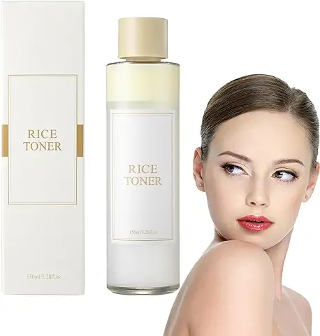 Tónico Hidratante de Arroz,Agua de Arroz Facial,Rice Toner,Agua de Esencia de Arroz Hidratante,Rice Toner Tónico Facial,Hidratación Profunda, Extracto de Arroz Hidratante para Pieles Secas y Sensibles  