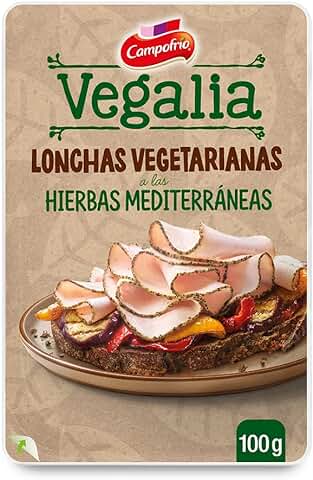 Vegalia - Lonchas Vegetarianas a las Hierbas Mediterráneas, 100g  