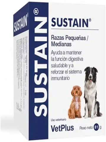 Vetplus Sustain Razas Pequeñas Y Medianas 30 Sobres, 81 g  