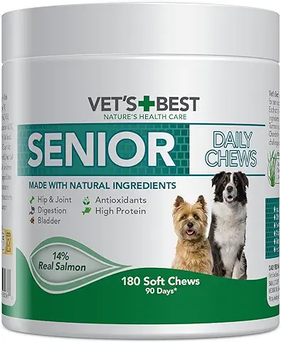 Vet's Best Daily Soft Chews - Suplementos para Perros Mayores  