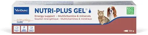 Virbac Nutri-Plus Gel | 120 g | Alimento Complementario para Perros y Gatos para Convalecencia | Estimulante del Apetito, Portador de Energía Altamente Concentrado  