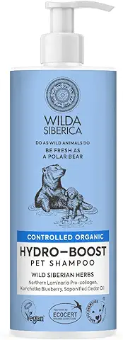 Wilda Siberica Hydro-Boost Bio Champú para Perros y Gatos, 400 ml  